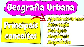 Geografia Urbana  Entenda os principais conceitos [upl. by Onateag482]