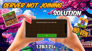 Minecraft PE Server Not Joining quotProblem Fixquot 😳  Disconnect From Server  Minecraft 121 [upl. by Gerdeen]