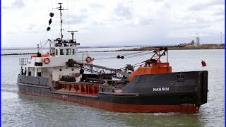 The dredger Mannin at the Royal Harbour Ramsgate 26042017 in HD180 [upl. by Nosnek]