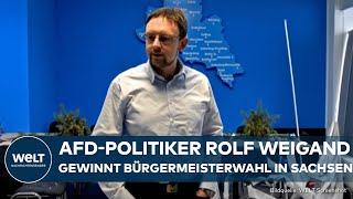 SACHSEN AfDPolitiker Rolf Weigard siegt bei Bürgermeisterwahl in Großschirma [upl. by Siari235]