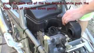 07 suzuki burgman 400  Valve Inspection  Part 1  MicBergsma [upl. by Kindig]