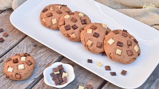 Recette cookies 3 chocolats [upl. by Ahsyla225]