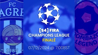 LIVE 🔴 S4  ZAGREB VS BOMBAZO  FIRA  CHAMPIONS LEAGUE  FINAL [upl. by Denae924]