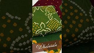 Jetpur Premium Satin Bandhani Dress MaterialsBandhej suitbandhej bandhani newarrival shorts [upl. by Wheeler]