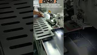 Lets see how to easy make a double welt pocket by Somax full automatic laser pocket welting machine [upl. by Yesac]