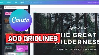 How to Add Gridlines in Canva 2024 [upl. by Maryanna]