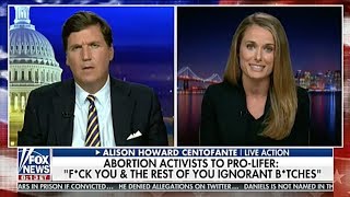 Live Action responds to verbal attack from abortion activist on Tucker Carlson [upl. by Jackqueline7]