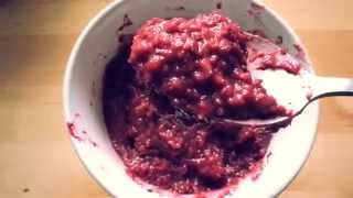 Warm Fruit Coconut Pudding Sorbet Warming Up Healthy Winter Treat  high carb low fat vegan [upl. by Aratal]