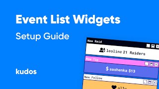 Event List Widgets Setup Tutorial [upl. by Tewfik456]