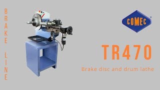 Brake discs and drums lathe TR470  Comec [upl. by Chatav]