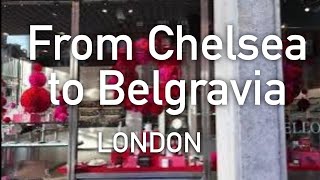 Chelsea to Belgravia London Street View DJI Osmo Pocket 3 4K HD [upl. by Ambros]