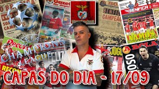 BENFICAREVISTA IMPRENSA 17 Setembro ARRANCA A CHAMPIONS E O GLORIOSO ULTIMA VISITA A BELGRADO 🦅🔴 [upl. by Enilrae392]