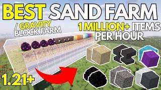 EASIEST SAND Farm for Minecraft Bedrock 121 [upl. by Cul]