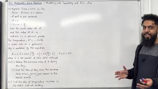 Pure Maths EQ  Modelling with Trigonometry Rsin and Rcos Equivalent Forms [upl. by Cinda]