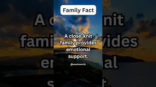 A closeknit family provides emotional supportFamily fact shorts psychologyfacts [upl. by Ylen]