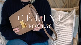 Céline Classic Box Bag Review  Medium Camel Leige Leather [upl. by Viridi]