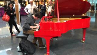 Philipp Scheucher Plays Liszt Transcendental Etude 4 quotMazeppaquot  Munich Airport [upl. by Anirod]