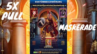 5x KOSTÜM BESCHWÖRUNG Maskerade  Empires And Puzzles  5x COSTUME SUMMON  PULL Masquerade [upl. by Mazlack712]