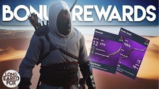 Assassins Creed Origins  HOW TO GET LEGACY OUTFITS amp BONUS REWARDS  Ezio Altair amp Rare Weapons [upl. by Trinity576]