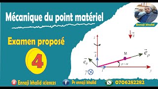 Examen proposé mécanique du point 4 [upl. by Ziana]