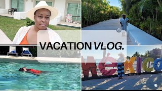 Mexico Vacation Vlog  Bluebay Grand Esmeralda Riviera Maya Review [upl. by Omrellug]