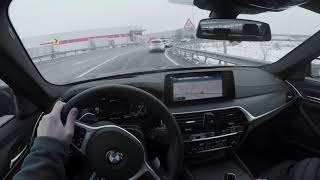 2021 BMW 530e xDrive POV Drive [upl. by Aicenek]