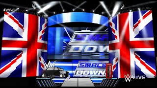 WWE Smackdown 2015 UK Opening Pyro  The Usos Entrance Stage Animation [upl. by Maddock]