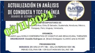 Actualización En Análisis de Conducta y TCC  Noviembre 02112024 [upl. by Kimble292]