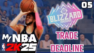 Its a FIRE SALE at the Trade Deadline Finishing Season 1 NBA 2K25 Draft Only Franchise [upl. by Anilad535]