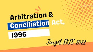 Arbitration amp Conciliation Act 1996  Part 1 [upl. by Egres128]