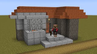 How to build a Minecraft Village WeaponsmithBlacksmith 2 114 savanna [upl. by Cockburn]