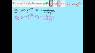 DEMOSTRACION CON DERIVADAS PARCIALES [upl. by Adnamas616]