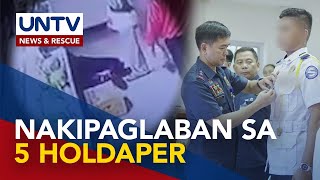 Sekyu na nakipaglaban sa limang holdaper sa Makati City kinilala ng PNPCSG [upl. by Nola490]