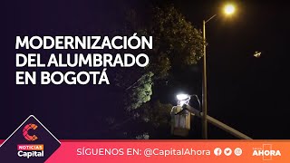 Inició la modernización del alumbrado público de Bogotá [upl. by Yanaton]