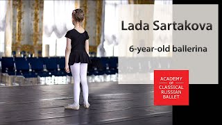 Lada Sartakova  6yearold ballerina new little ballet star Pique tours [upl. by Llerdnod637]