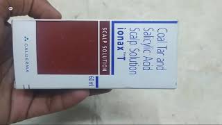 Ionax T Scalp solution Coal tar amp salicylic acid solution ionax t shampoo ionax t solution review [upl. by Atikat]