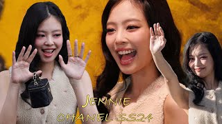 JENNIE at Chanel PFW  Chanels SpringSummer 2024 Show [upl. by Hsara599]