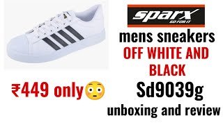 Sparx sneakers sd9039gsd0323g unboxing and review Off white and black [upl. by Laux]