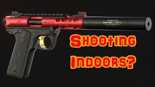 Shooting Suppressed 2245 Lite INDOORS [upl. by Ylrehs249]