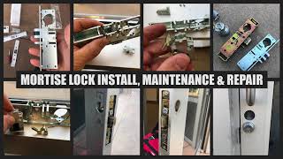 Mortise lock repair on commercial door so that it closes properly  Locksmith Near Me LLC [upl. by Derek]