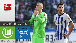 Hertha Leaves With Head Held High  VfL Wolfsburg  Hertha BSC  Highlights  MD 34 Bundesliga 2223 [upl. by Yemaj]