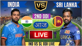 Live IND Vs SL Match Score  Live Cricket Match Today IND vs SL 2nd Odi live 1st innings livescore [upl. by Ecirtnuahs]