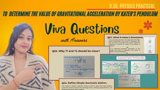 Katers Pendulum Experiment  VIVA Questions with Answers [upl. by Nilok]