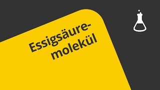 Das Essigsäuremolekül erklärt mittelschwer  Chemie  Organische Chemie [upl. by Inamik]