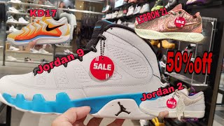 UPDATE STOCK  SALE FOOT LOCKER UP TOWN MALL  Nike Jordan  LeBron [upl. by Zetana733]