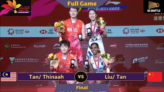 Full Game Tan Thinaah vs Liu Tan  Hong Kong Open 2024  Final [upl. by Alessandra]