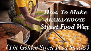 EASY WAY TO MAKE PERFECT KOOSE WITH BEANS FLOUR typical Ghanaian breakfast Ghana street food [upl. by Strep]