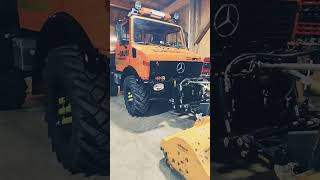 Unimog 427 U1400 mit Müthing mulcher😍 love [upl. by Torrlow]