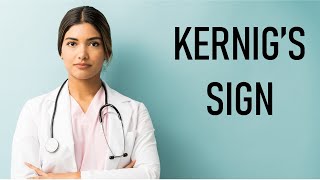 Kernig’s Sign  Meningeal stretch test [upl. by Alexandros]