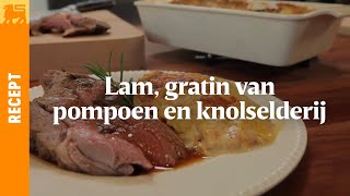 Lam gratin van pompoen en knolselderij [upl. by Tiduj]